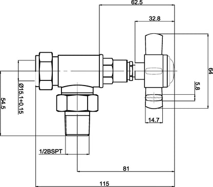 Nuie Victorian Crosshead Radiator Valve Pack (pairs)