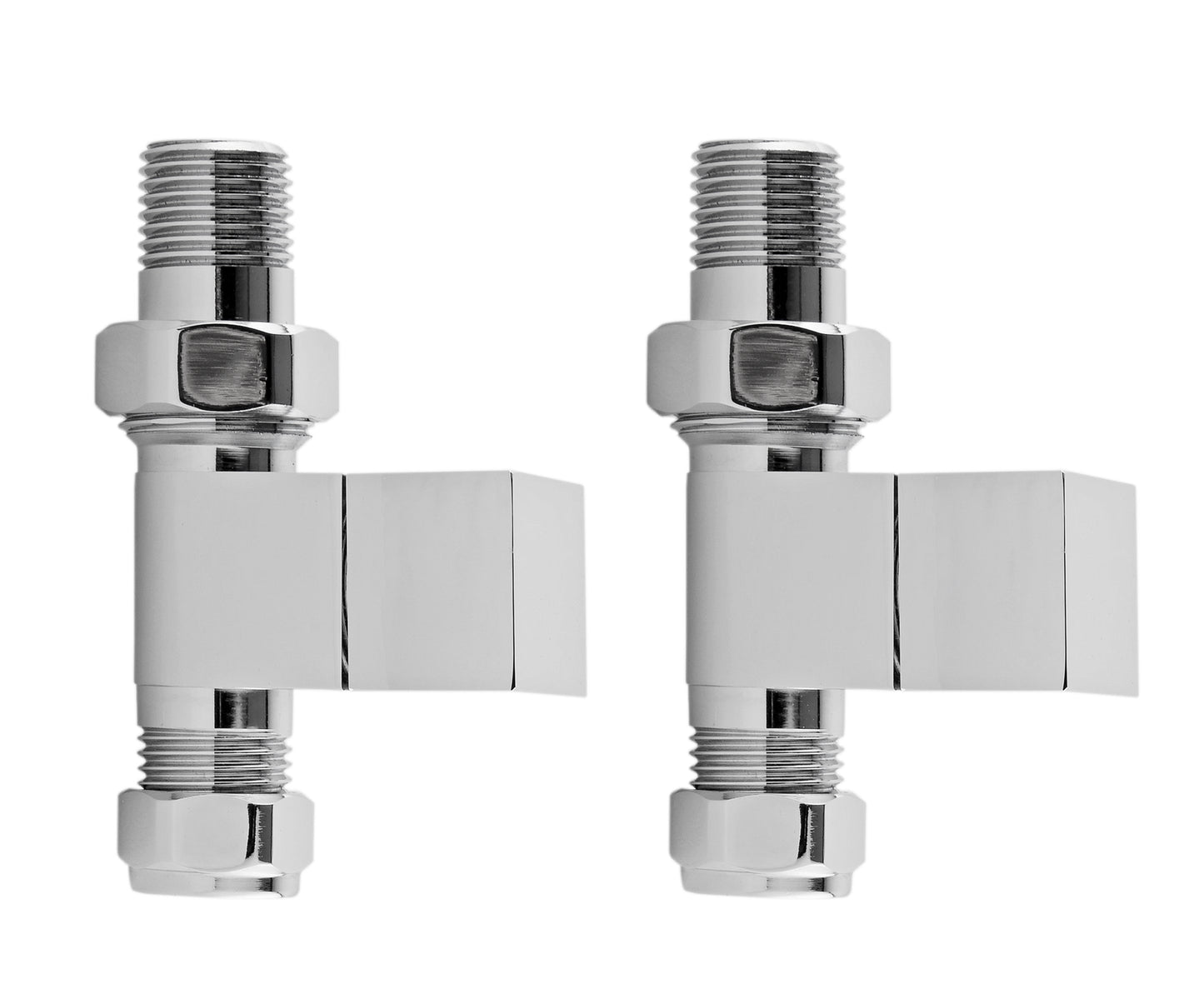 Nuie Pure Square Radiator Valves Pack (pairs)