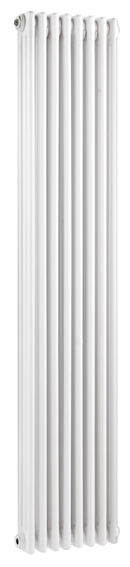 Nuie Colosseum Triple Panel traditional Vertical Radiator - High Gloss White