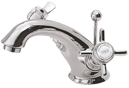 Nuie Beaumont Crosshead Luxury Mono Basin Mixer With Pop-Up Waste