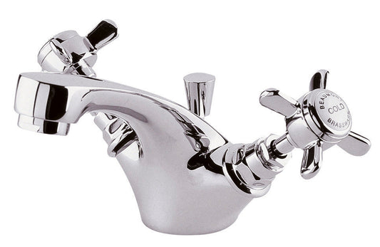 Nuie Beaumont Crosshead Mono Basin Mixer With Pop-Up Waste