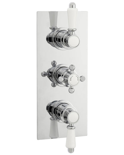 Nuie Victorian Traditional Triple Concealed Thermostatic Shower Valve