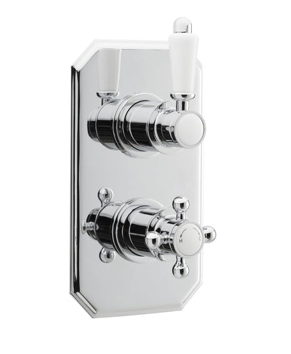 Nuie Victorian Traditional Twin Concealed  Thermostatic Shower Valve