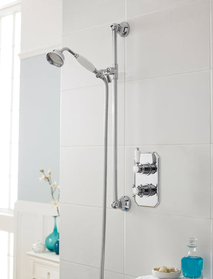 Nuie Victorian Traditional Twin Concealed  Thermostatic Shower Valve