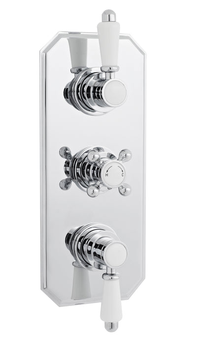 Nuie Victorian Traditional Triple Concealed Thermostatic Shower Valve