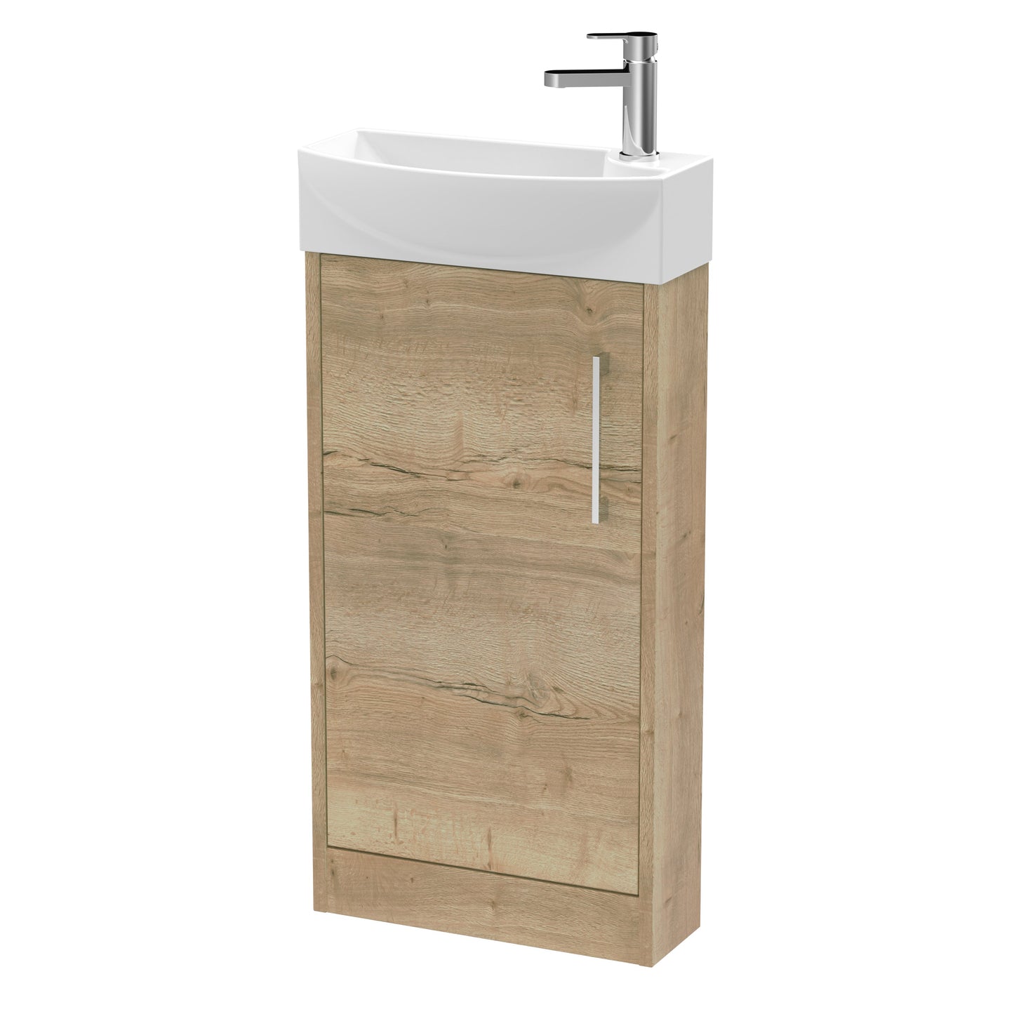 Hudson Reed Juno Compact 440mm Floor Standing 1 Door Unit & 1TH Basin