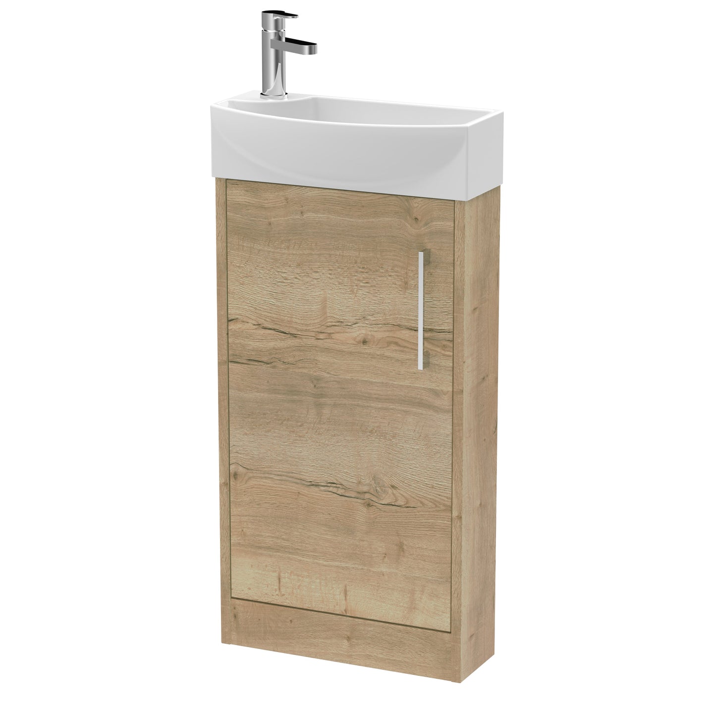 Hudson Reed Juno Compact 440mm Floor Standing 1 Door Unit & 1TH Basin