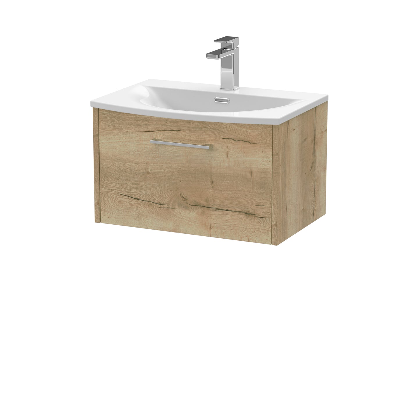 Hudson Reed Juno Wall Hung Single Drawer Vanity & Basin/worktop