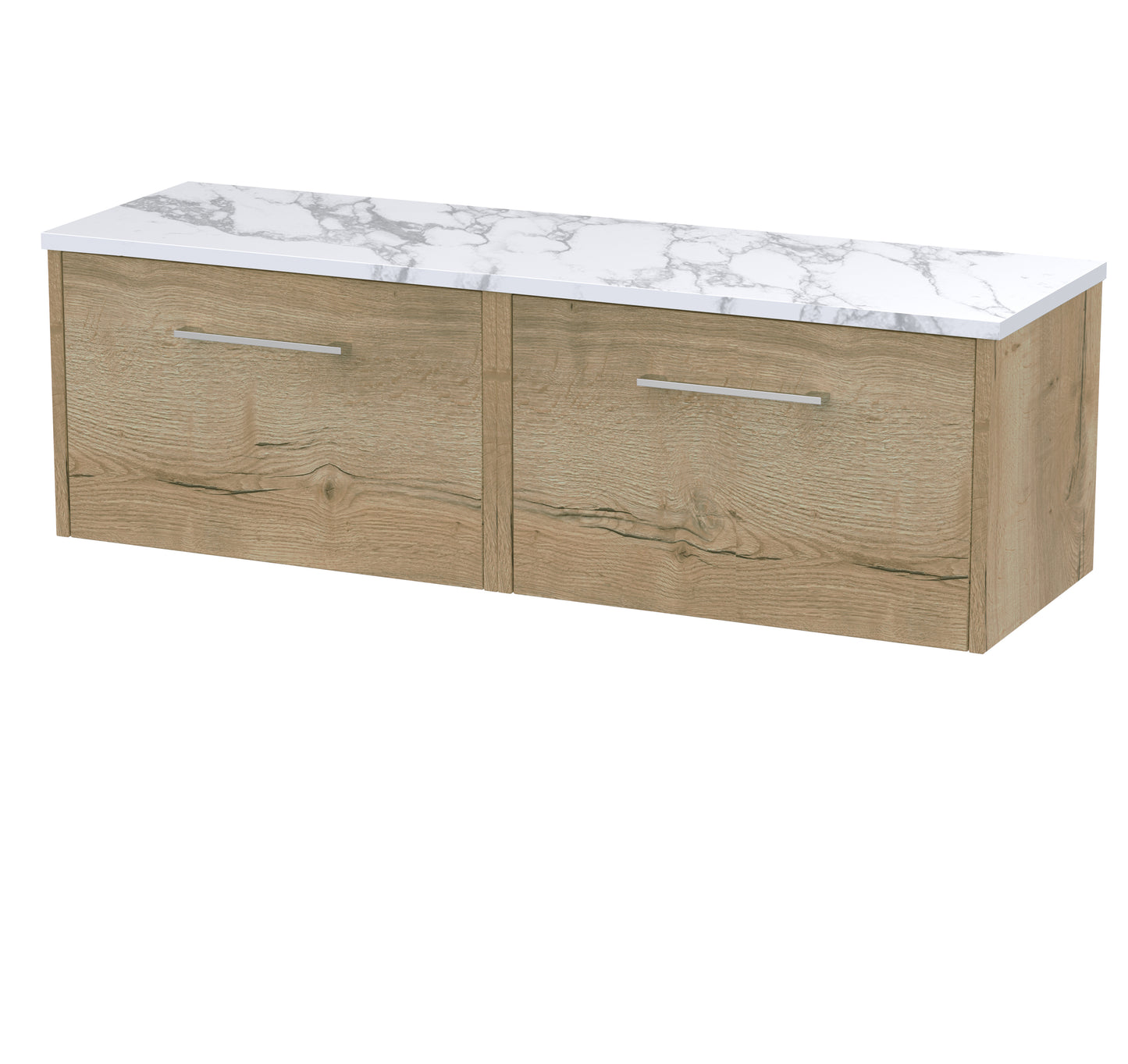 Hudson Reed Juno Wall Hung 2-Drawer Vanity & Worktop