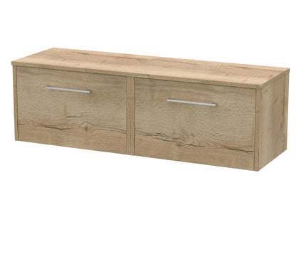 Hudson Reed Juno Wall Hung 2-Drawer Vanity & Worktop