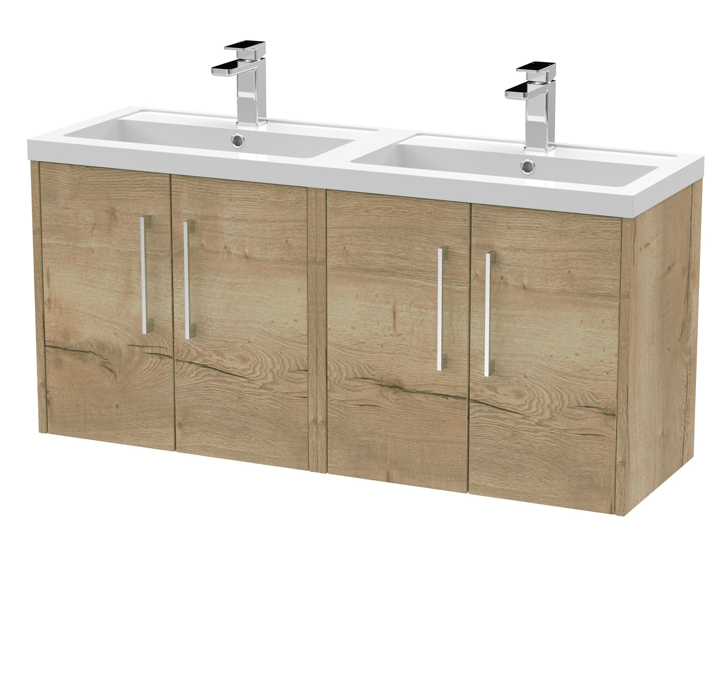 Hudson Reed Juno 1200mm Wall Hung 4 Door Vanity & Basin/worktop