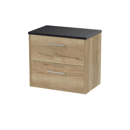 Hudson Reed Juno Wall Hung 2-Drawer Vanity & Worktop