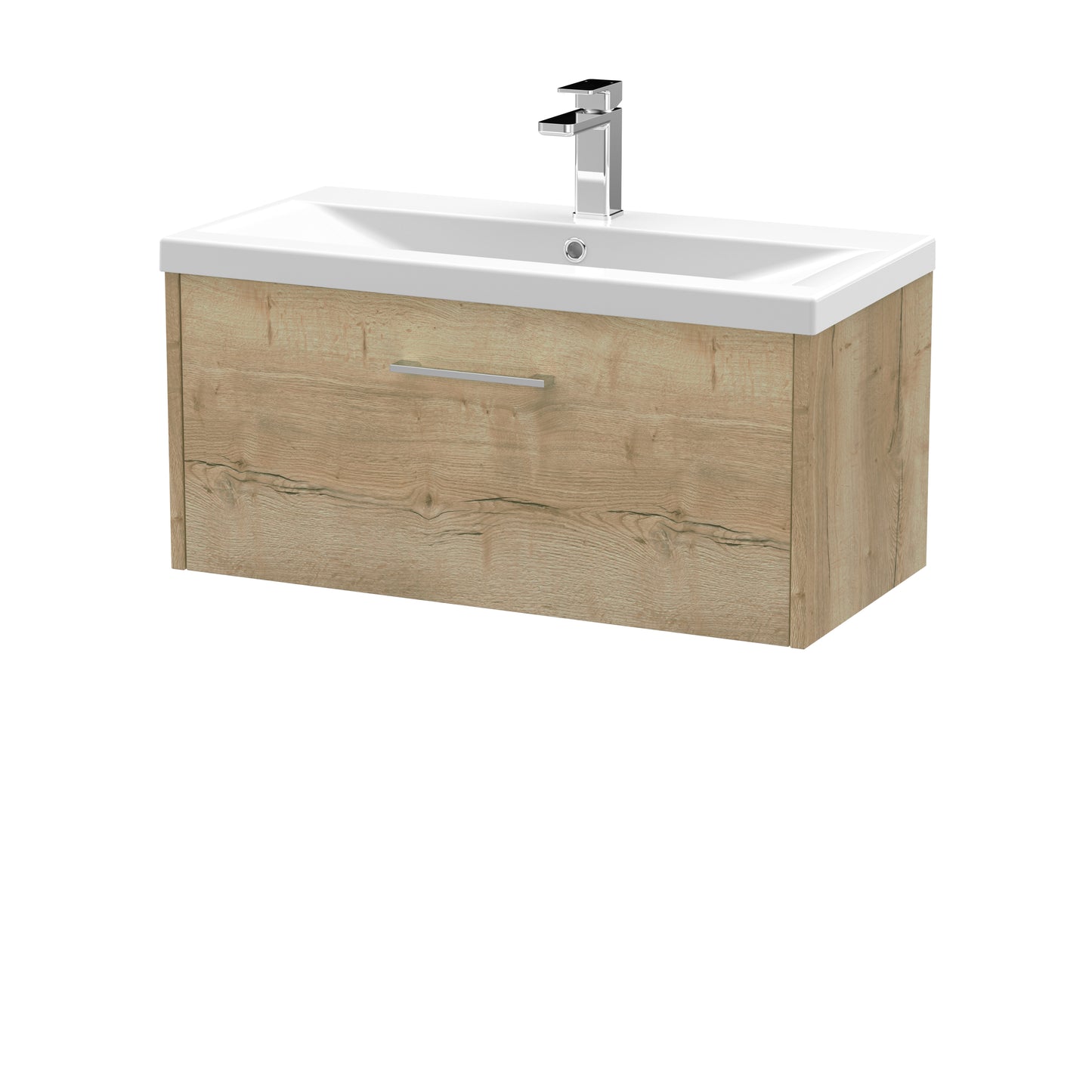 Hudson Reed Juno Wall Hung Single Drawer Vanity & Basin/worktop