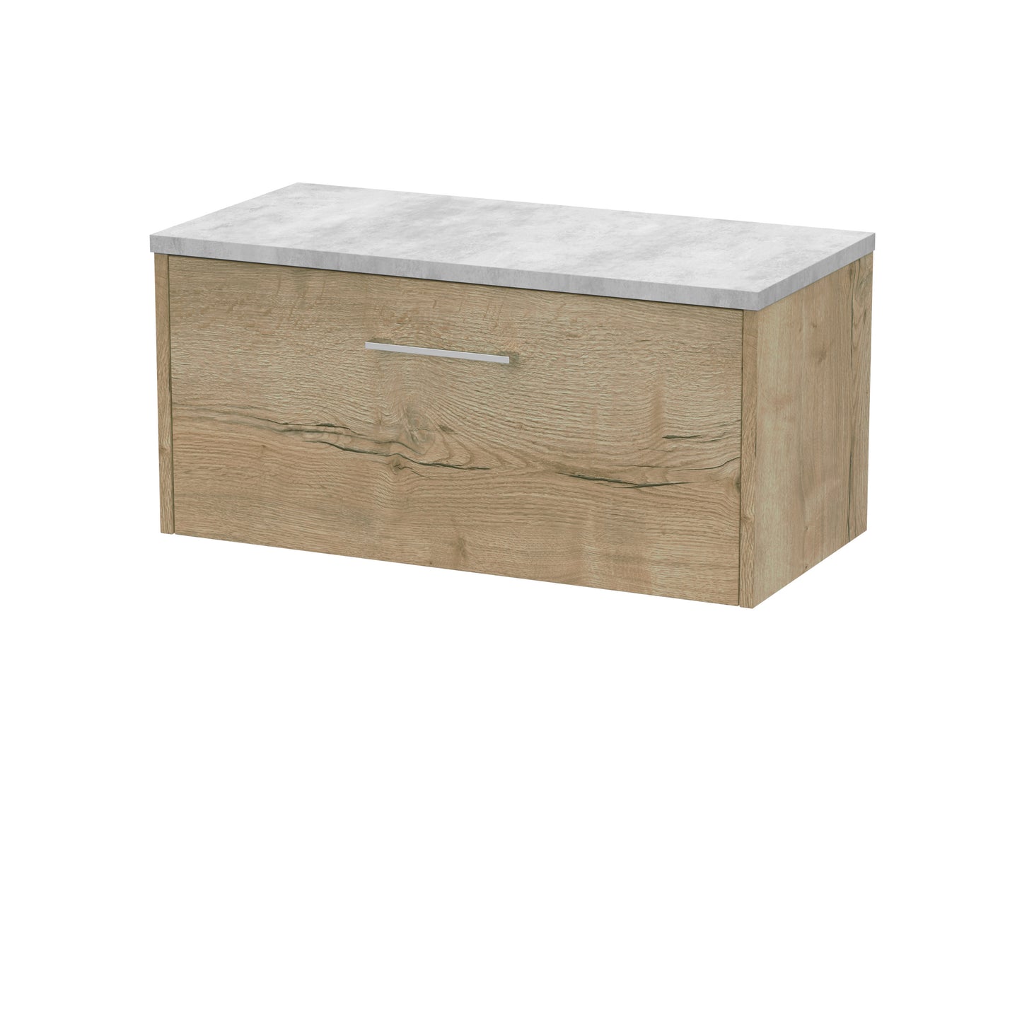 Hudson Reed Juno Wall Hung Single Drawer Vanity & Basin/worktop