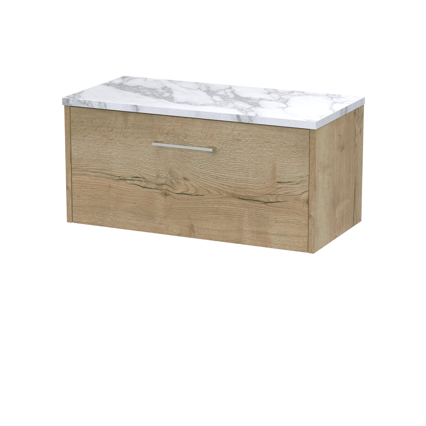 Hudson Reed Juno Wall Hung Single Drawer Vanity & Basin/worktop