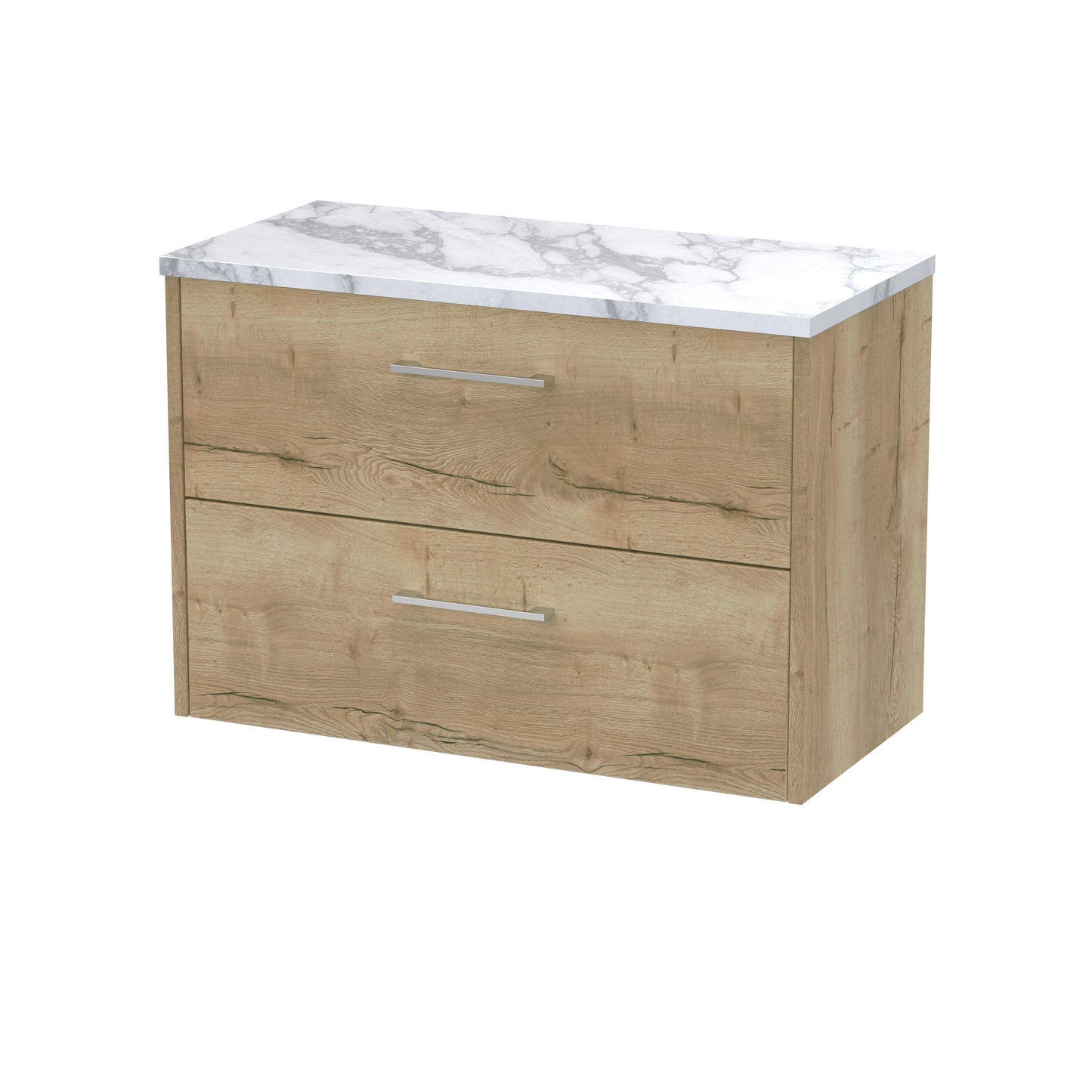 Hudson Reed Juno Wall Hung 2-Drawer Vanity & Worktop