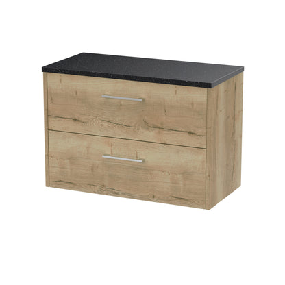 Hudson Reed Juno Wall Hung 2-Drawer Vanity & Worktop