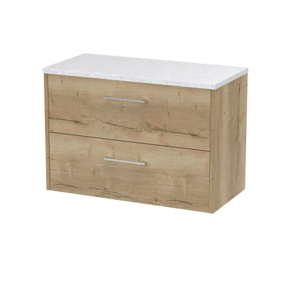 Hudson Reed Juno Wall Hung 2-Drawer Vanity & Worktop