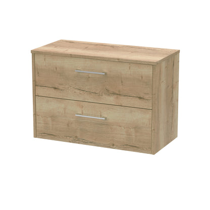 Hudson Reed Juno Wall Hung 2-Drawer Vanity & Worktop