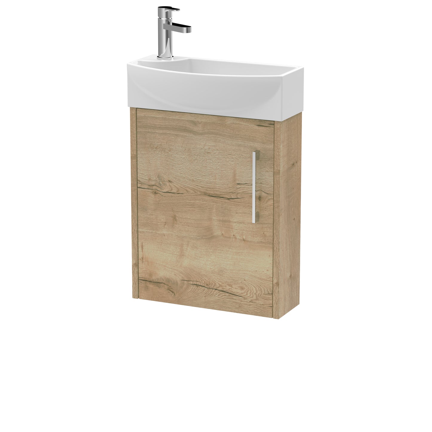 Hudson Reed Juno Compact 440mm Wall Hung 1 Door Unit & 1TH Basin