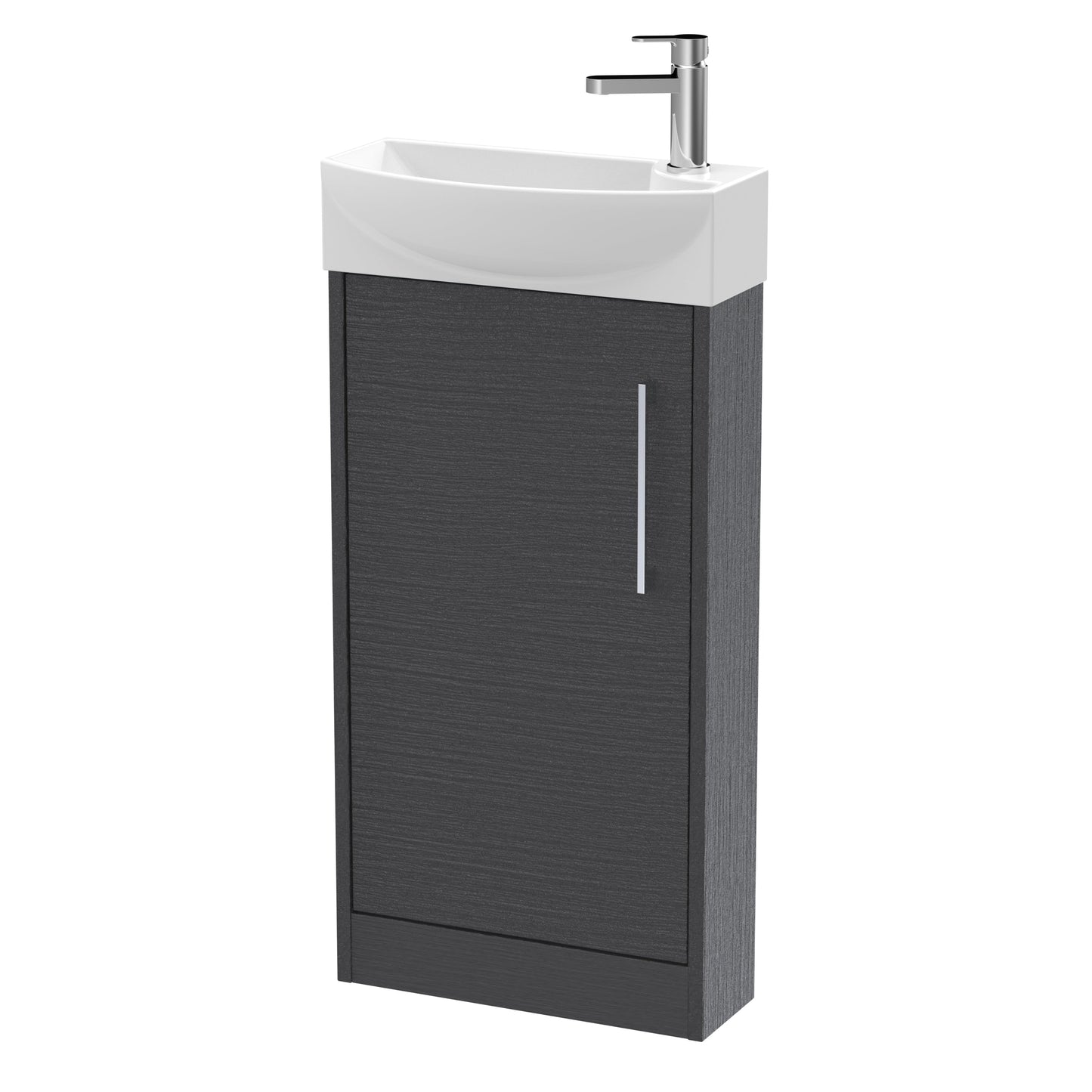 Hudson Reed Juno Compact 440mm Floor Standing 1 Door Unit & 1TH Basin