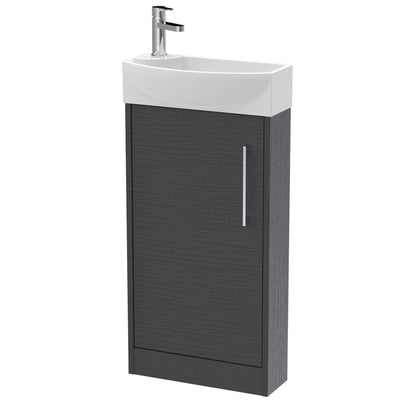 Hudson Reed Juno Compact 440mm Floor Standing 1 Door Unit & 1TH Basin