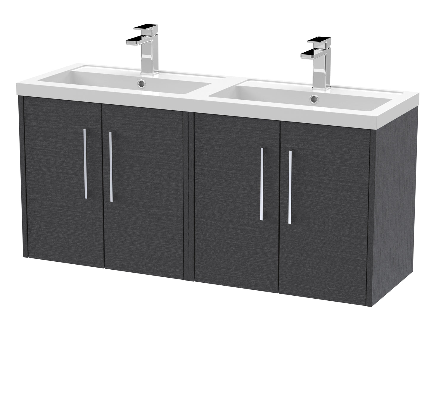 Hudson Reed Juno 1200mm Wall Hung 4 Door Vanity & Basin/worktop