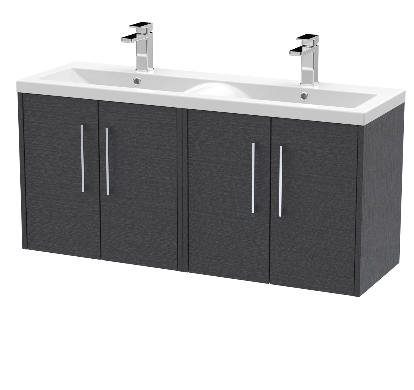 Hudson Reed Juno 1200mm Wall Hung 4 Door Vanity & Basin/worktop