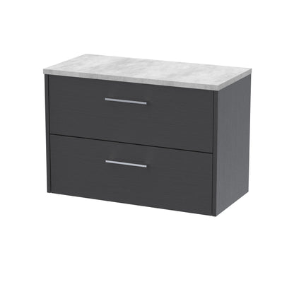 Hudson Reed Juno Wall Hung 2-Drawer Vanity & Worktop