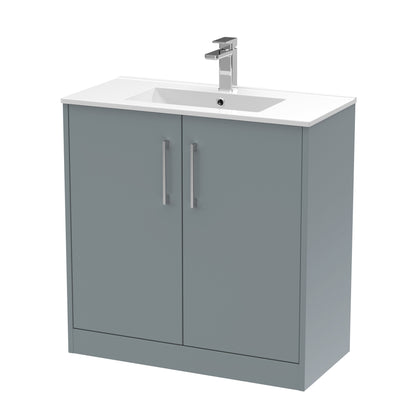 Hudson Reed Juno Floor Standing 2 Door Vanity & Basin