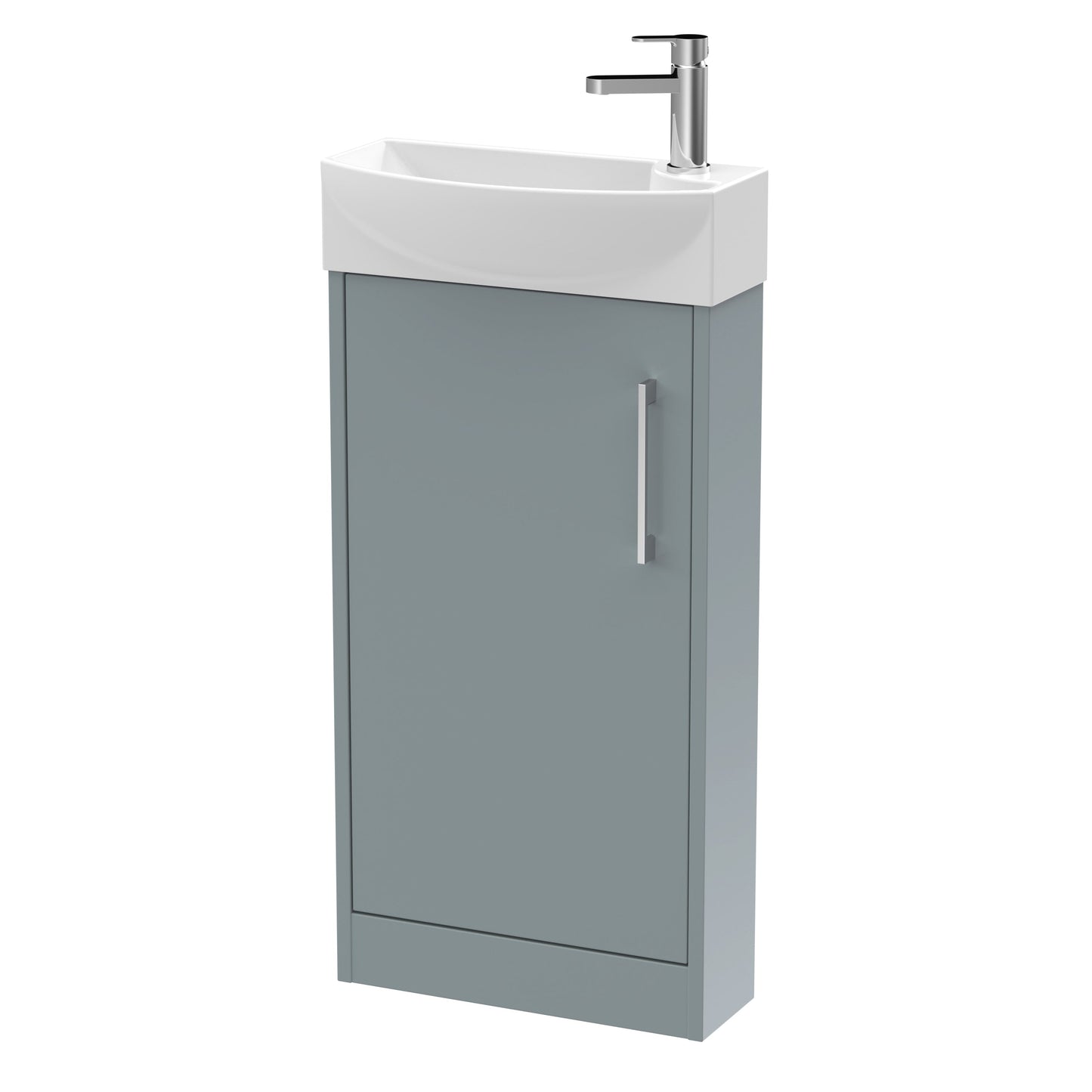 Hudson Reed Juno Compact 440mm Floor Standing 1 Door Unit & 1TH Basin