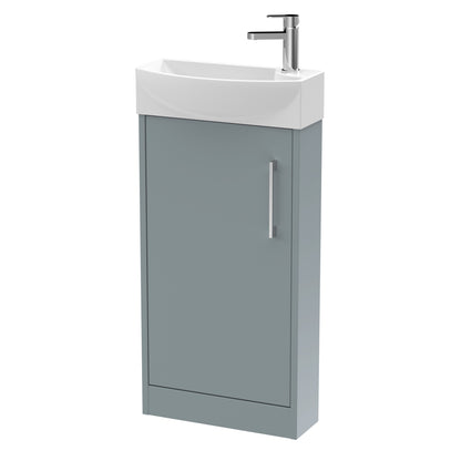 Hudson Reed Juno Compact 440mm Floor Standing 1 Door Unit & 1TH Basin