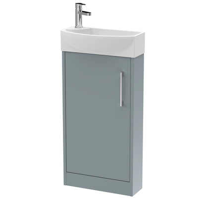 Hudson Reed Juno Compact 440mm Floor Standing 1 Door Unit & 1TH Basin