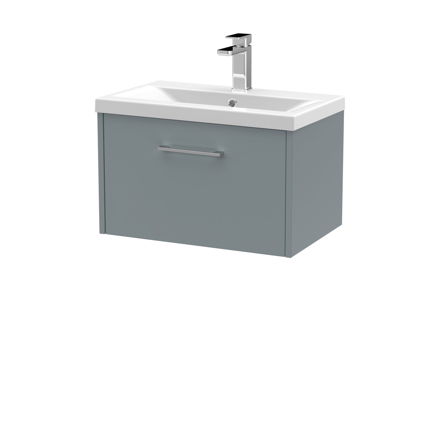 Hudson Reed Juno Wall Hung Single Drawer Vanity & Basin/worktop