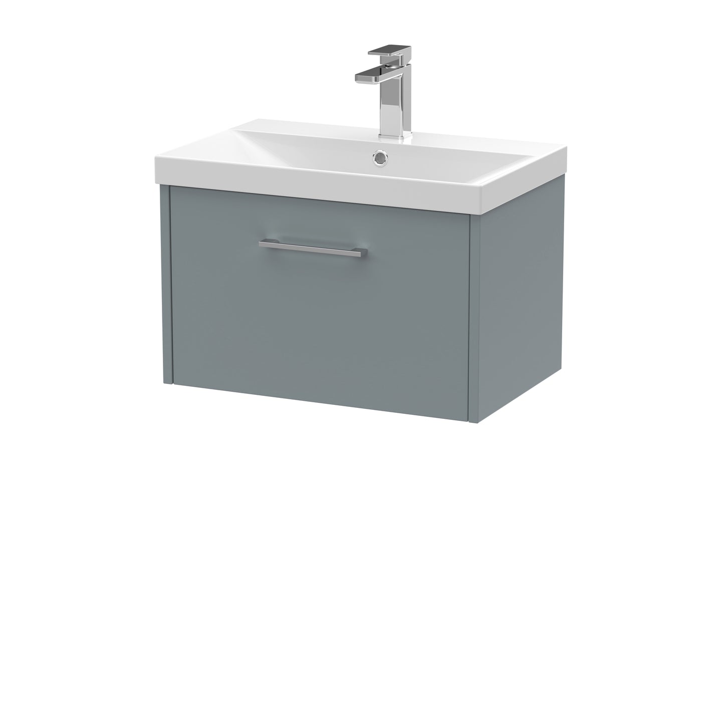 Hudson Reed Juno Wall Hung Single Drawer Vanity & Basin/worktop