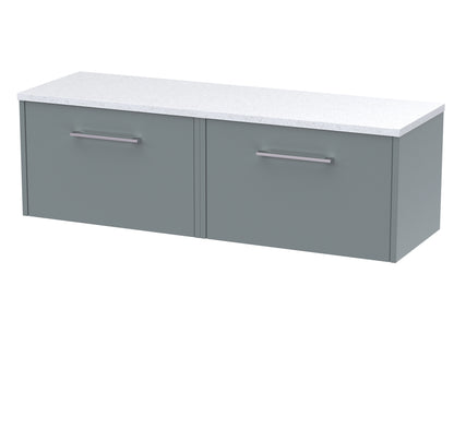 Hudson Reed Juno Wall Hung 2-Drawer Vanity & Worktop