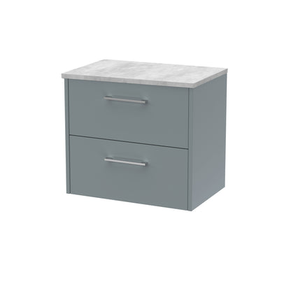 Hudson Reed Juno Wall Hung 2-Drawer Vanity & Worktop