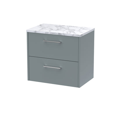 Hudson Reed Juno Wall Hung 2-Drawer Vanity & Worktop