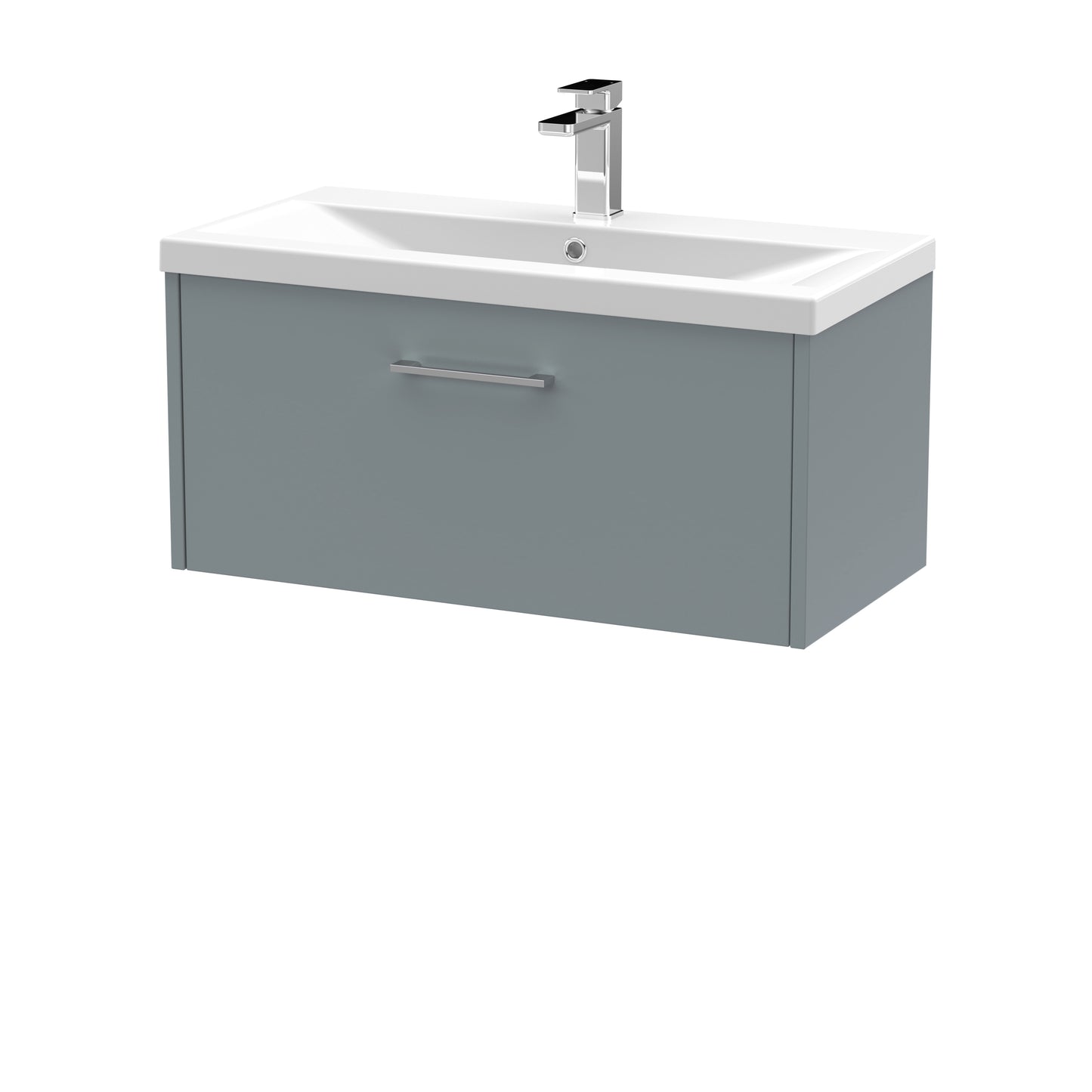 Hudson Reed Juno Wall Hung Single Drawer Vanity & Basin/worktop