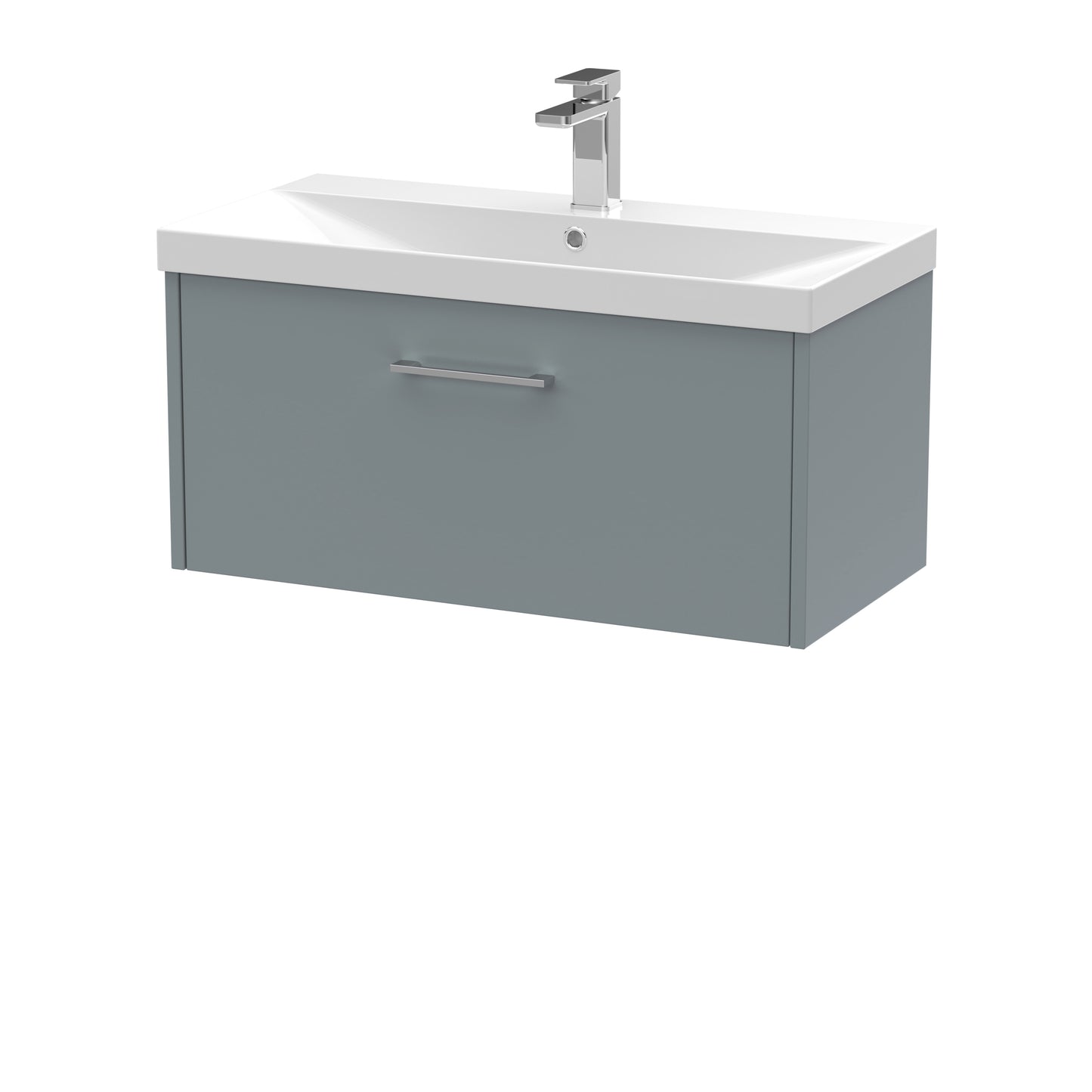 Hudson Reed Juno Wall Hung Single Drawer Vanity & Basin/worktop