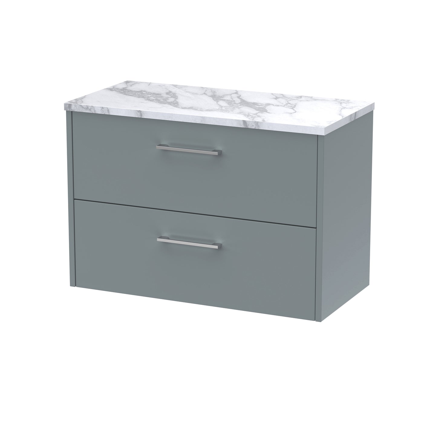 Hudson Reed Juno Wall Hung 2-Drawer Vanity & Worktop