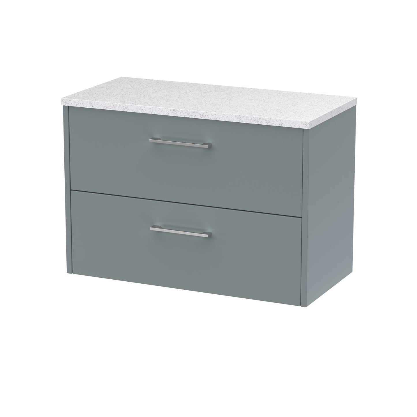 Hudson Reed Juno Wall Hung 2-Drawer Vanity & Worktop