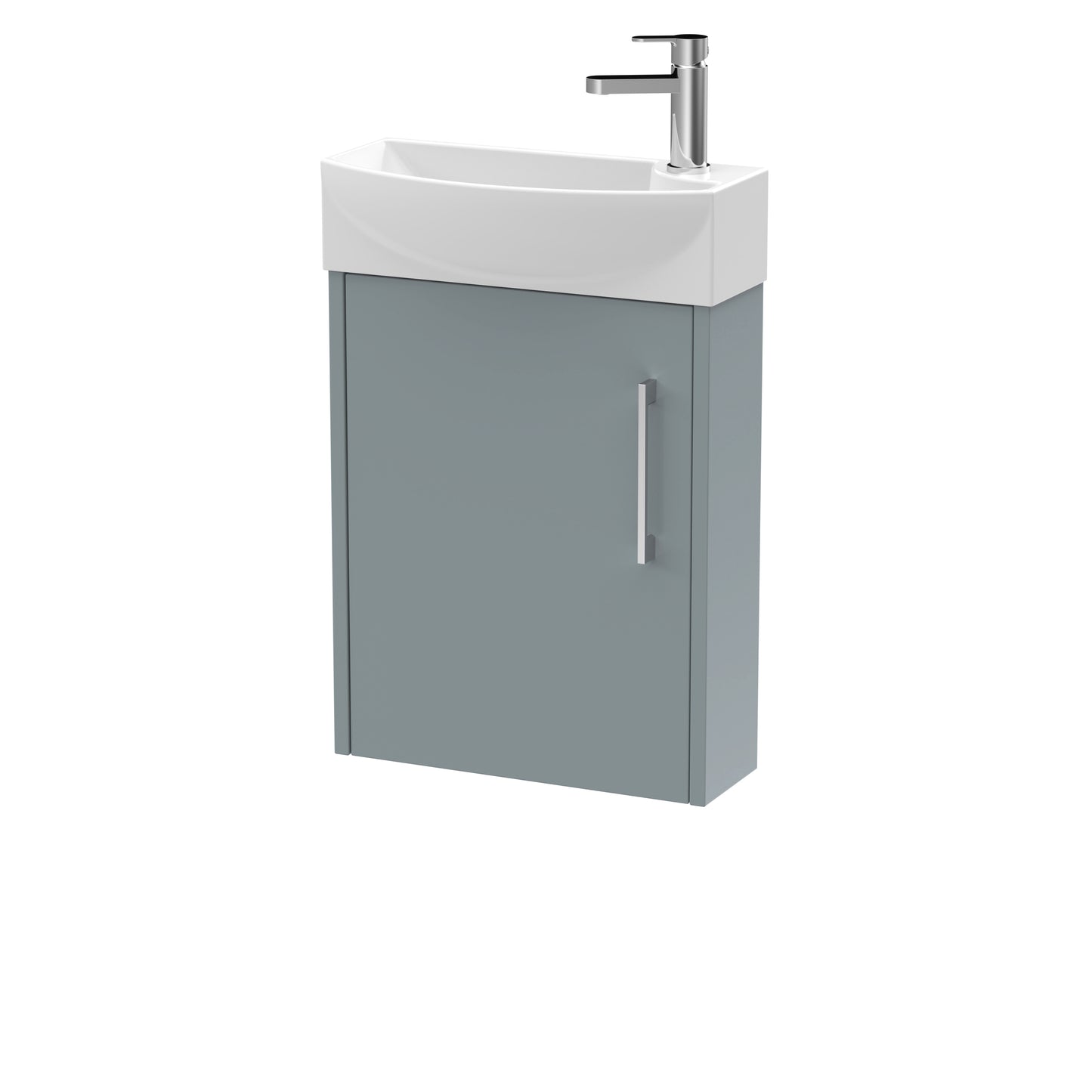 Hudson Reed Juno Compact 440mm Wall Hung 1 Door Unit & 1TH Basin