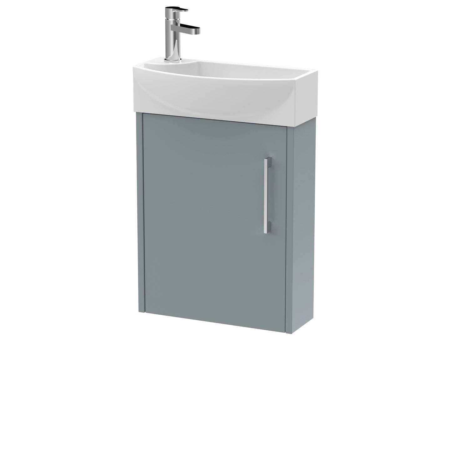 Hudson Reed Juno Compact 440mm Wall Hung 1 Door Unit & 1TH Basin