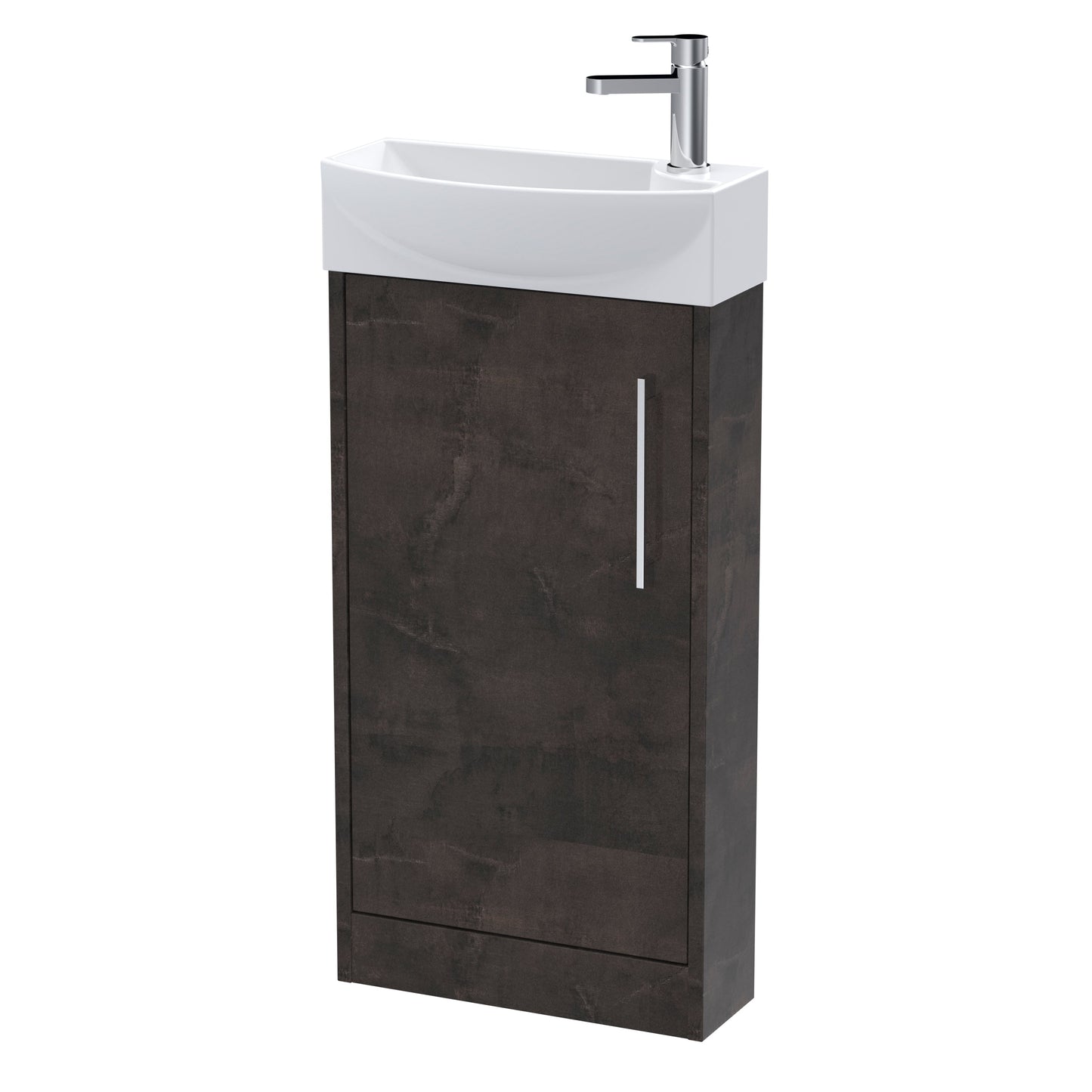 Hudson Reed Juno Compact 440mm Floor Standing 1 Door Unit & 1TH Basin