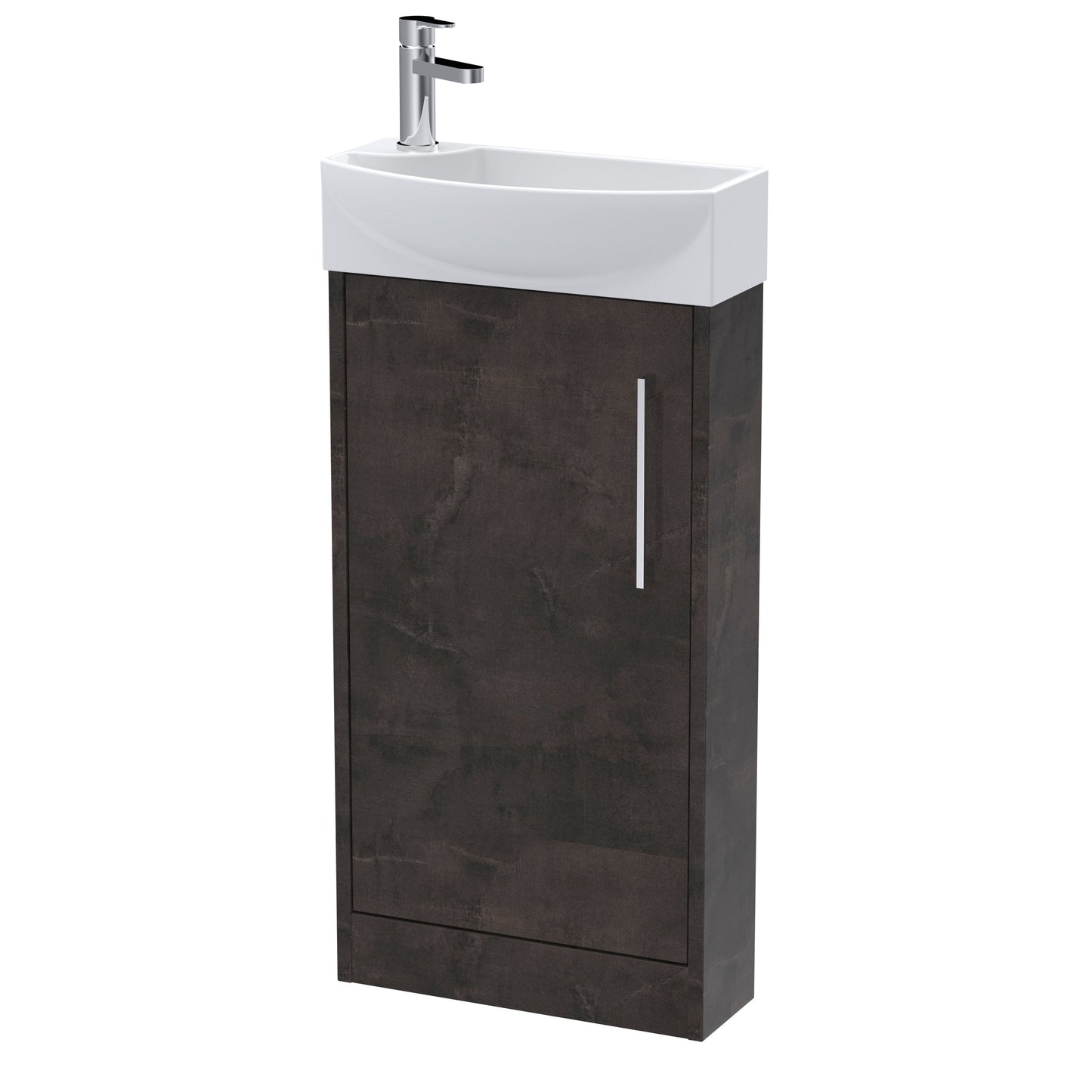 Hudson Reed Juno Compact 440mm Floor Standing 1 Door Unit & 1TH Basin