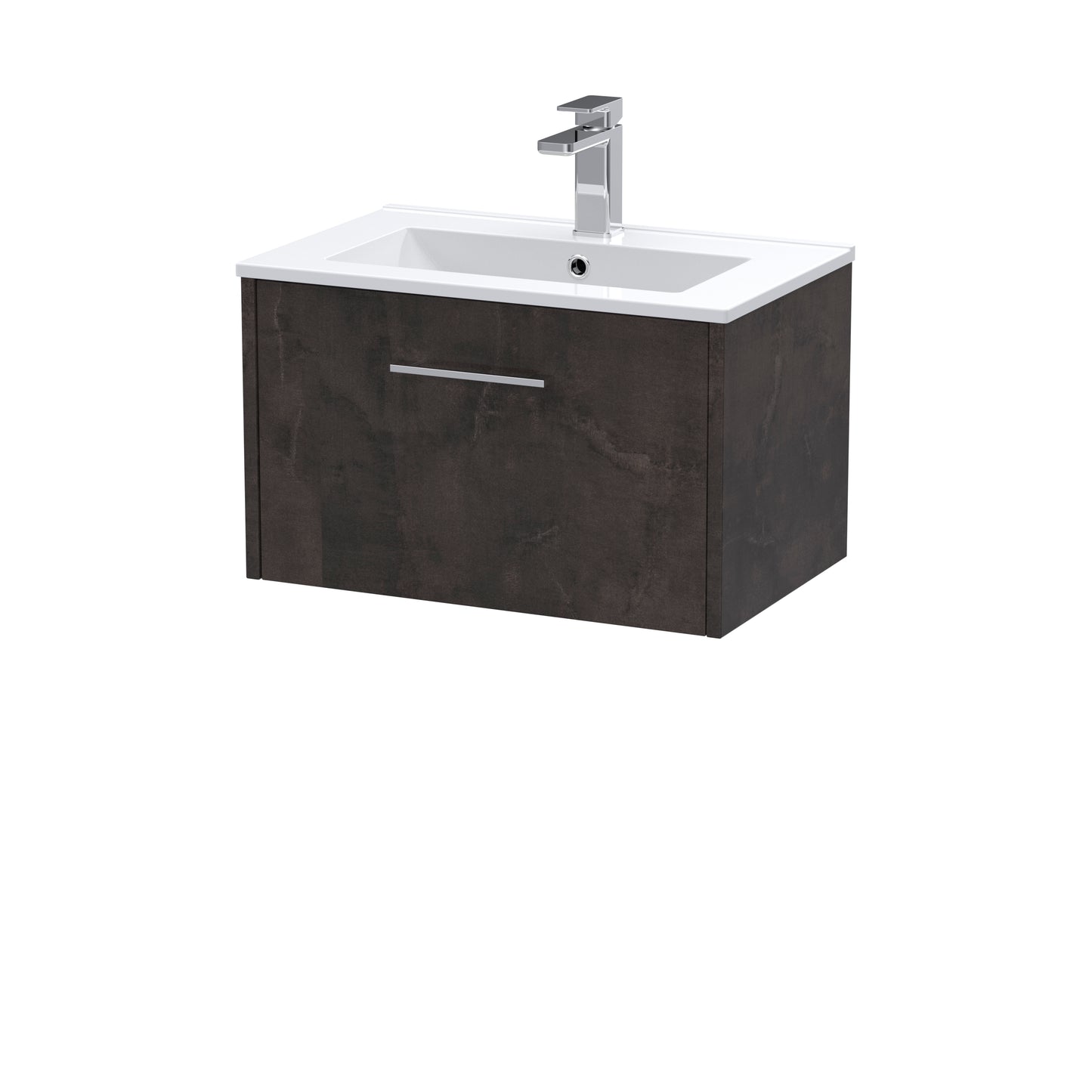 Hudson Reed Juno Wall Hung Single Drawer Vanity & Basin/worktop