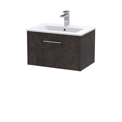 Hudson Reed Juno Wall Hung Single Drawer Vanity & Basin/worktop