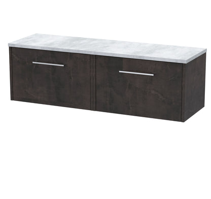 Hudson Reed Juno Wall Hung 2-Drawer Vanity & Worktop