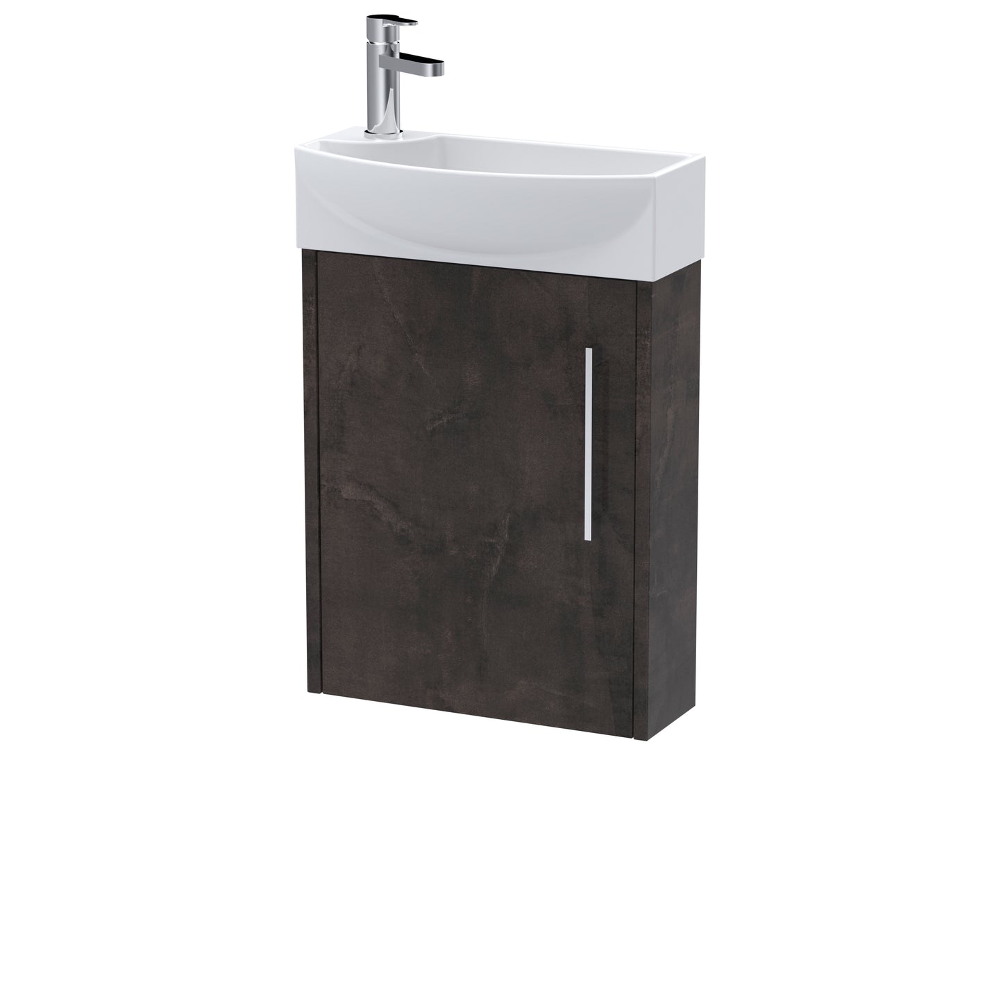 Hudson Reed Juno Compact 440mm Wall Hung 1 Door Unit & 1TH Basin